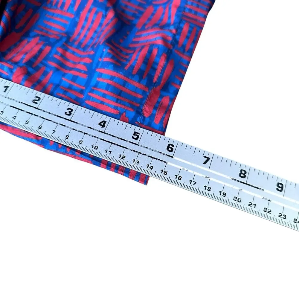 Southern Marsh Swim Trunks Shorts Men’s 3X Red Blue Geometric‎ Lined Drawstring